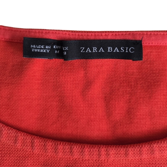 Zara Orange Top size M - Picture 3 of 4